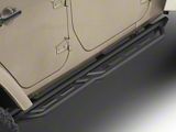 RedRock TC3 HD Rocker Steps; Textured Black (07-18 Jeep Wrangler JK 4-Door)