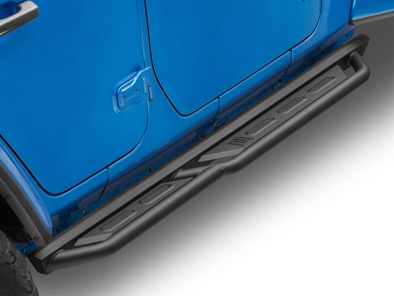 RedRock Jeep Wrangler TC3 HD Rocker Steps; Textured Black J227422 (18 ...