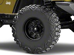 Mammoth 8 Aluminum Matte Black Wheel; 15x10; -44mm Offset (97-06 Jeep Wrangler TJ)