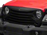 RedRock Tomahawk Grille; Matte Black (18-25 Jeep Wrangler JL)