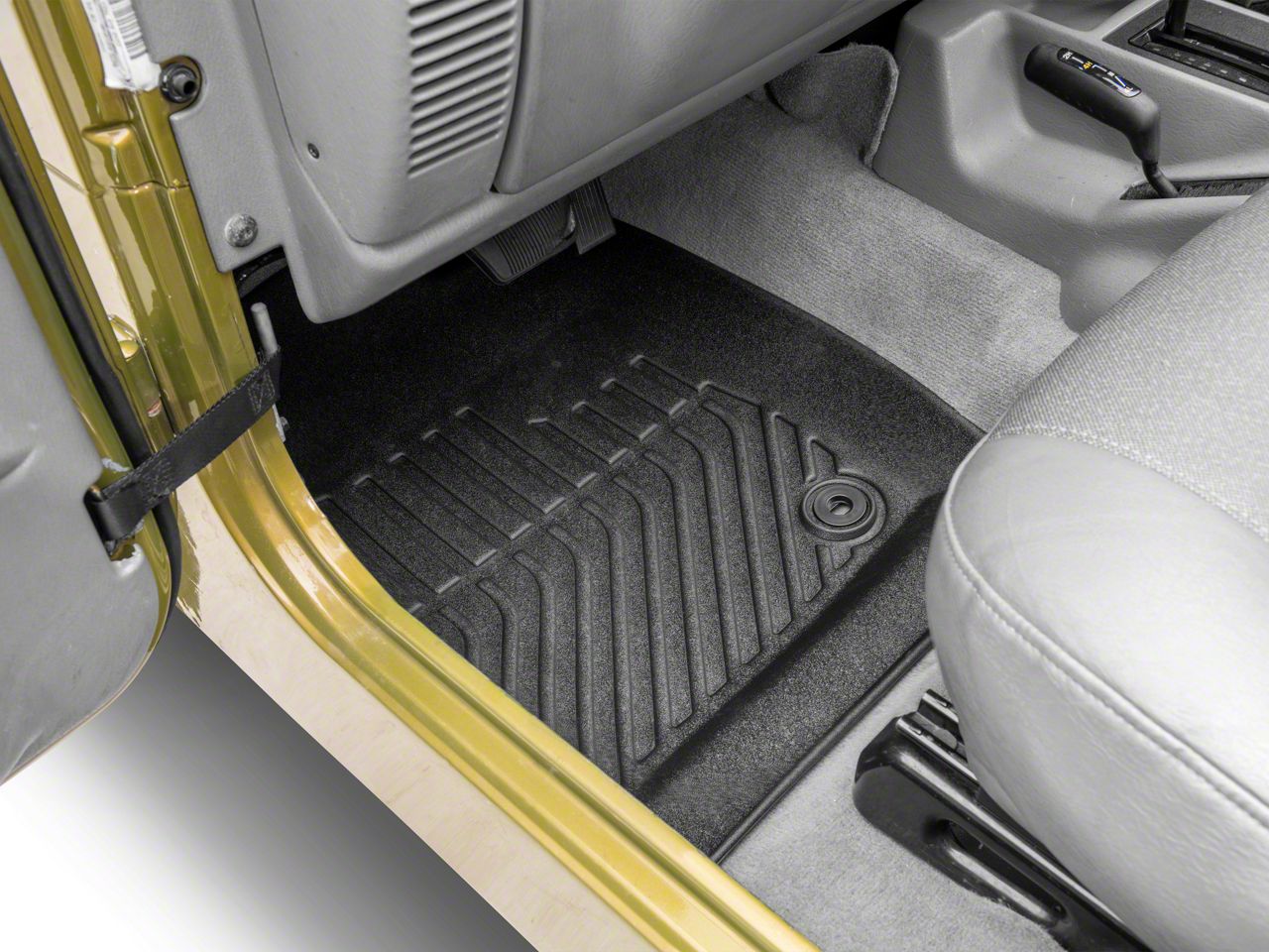 TruShield Jeep Wrangler Precision Molded Floor Liners; Front and Rear