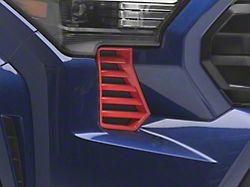RedRock Bumper Vent Cover; Gloss Red (24-26 Tacoma)