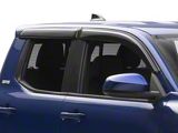 RedRock Rain Guards; Black (24-26 Tacoma Double Cab, Excluding TRD Sport)