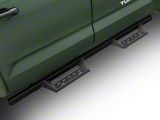 RedRock 4-Inch Drop TC1 Running Boards; Textured Black (22-26 Tundra CrewMax)