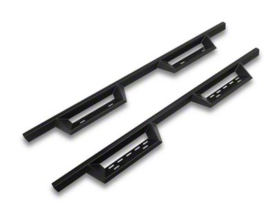 RedRock 4-Inch Drop TC1 Running Boards; Textured Black (22-25 Tundra Double Cab)