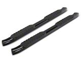 RedRock 5-Inch Oval Bent End Side Step Bars; Black (22-25 Tundra Double Cab)