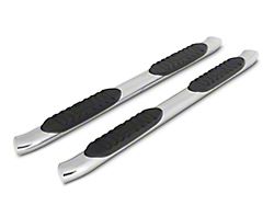RedRock 5-Inch Oval Bent End Side Step Bars; Stainless Steel (22-25 Tundra Double Cab)