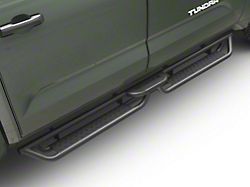RedRock Drop Step Running Boards; Textured Black (22-25 Tundra CrewMax)