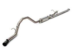 RedRock Single Exhaust System with Black Tip; Side Exit (09-21 5.7L Tundra)