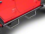RedRock Solid Steel Drop Side Step Bars (18-25 Jeep Wrangler JL 4-Door)