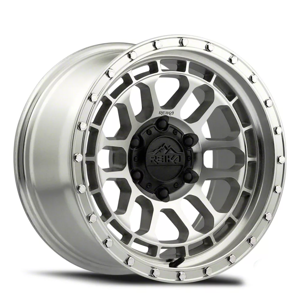 Reika Tacoma R35 Rambler Machined Clear 6-Lug Wheel; 17x8.5