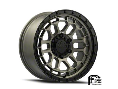 Reika R35 Rambler Satin Bronze with Satin Black Ring 6-Lug Wheel; 17x8.5; 0mm Offset (24-25 Tacoma)