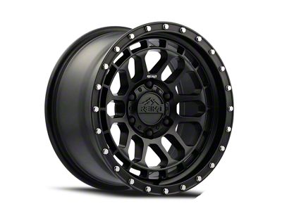 Reika R35 Rambler Satin Black 6-Lug Wheel; 17x8.5; 0mm Offset (22-25 Bronco Raptor)