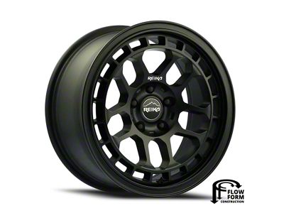Reika R30 Drifter Satin Black 5-Lug Wheel; 17x8; 20mm Offset (21-25 Bronco Sport)