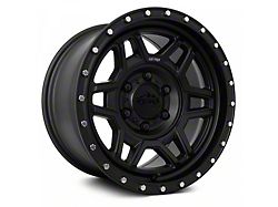 Reika R40 Trooper Satin Black Wheel; 17x9; -12mm Offset (07-18 Jeep Wrangler JK)