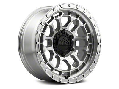 Reika R35 Rambler Machined Clear Wheel; 17x9; -12mm Offset (18-25 Jeep Wrangler JL)