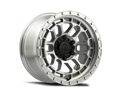 Reika R35 Rambler Machined Clear 6-Lug Wheel; 17x8.5; 0mm Offset (16-23 Tacoma)