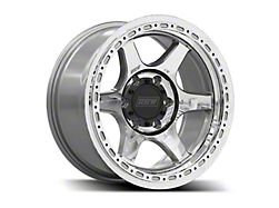 Relations Race Wheels RR2-H Brushed Aluminum 6-Lug Wheel; 17x8.5; -12mm Offset (16-23 Tacoma)