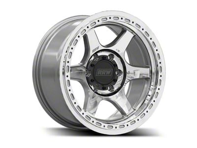 Relations Race Wheels RR2-H Brushed Aluminum 6-Lug Wheel; 17x8.5; -12mm Offset (16-23 Tacoma)