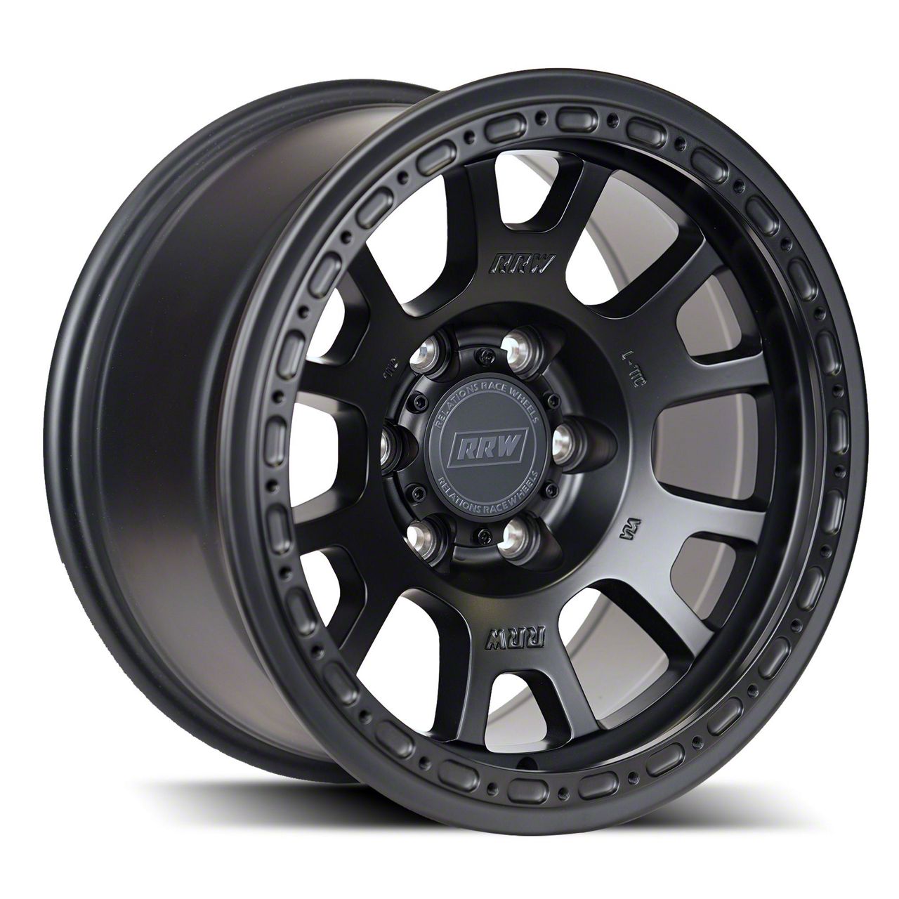 Relations Race Wheels Toyota 4-Runner RR5-H Matte Black 6-Lug Wheel ...