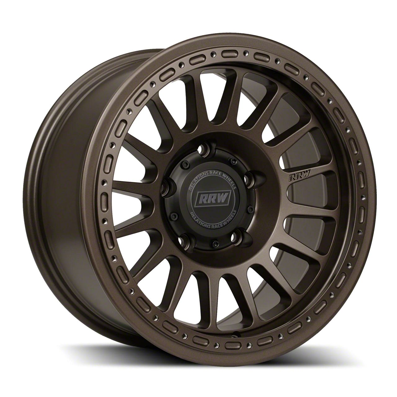 Relations Race Wheels Bronco RR6-H Matte Bronze 6-Lug Wheel; 17x8.5 ...