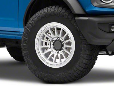 Relations Race Wheels RR7-H Flow Form Brushed Aluminum 6-Lug Wheel; 17x8.5; -25mm Offset (21-25 Bronco, Excluding Raptor)