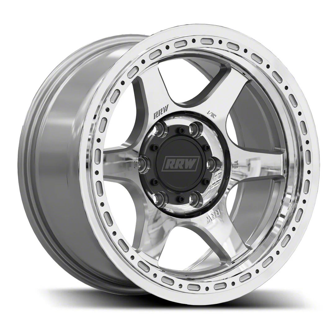 Relations Race Wheels Tacoma RR2-H Brushed Aluminum 6-Lug Wheel; 17x8.5 ...