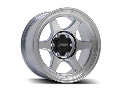 Relations Race Wheels RR2-S Brushed Aluminum 6-Lug Wheel; 17x8.5; 0mm Offset (24-26 Tacoma)