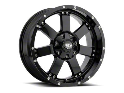 REV Wheels Off Road 885 Series Gloss Black 6-Lug Wheel; 17x9; -12mm Offset (24-25 Tacoma)