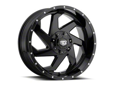 REV Wheels Off Road 895 Series Gloss Black 6-Lug Wheel; 20x9; -12mm Offset (16-23 Tacoma)