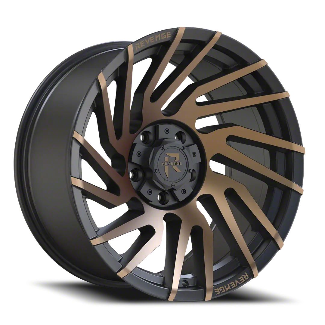 Titan RV-207 Satin Black and Bronze Machined Double Dark Tint 6-Lug ...