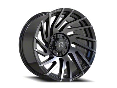 Revenge Off-Road Wheels RV-207 Gloss Black and Machined Titanium Double Dark Tint 6-Lug Wheel; 20x9; 0mm Offset (24-25 Tacoma)