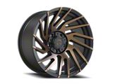 Revenge Off-Road Wheels RV-207 Satin Black and Bronze Machined Double Dark Tint 6-Lug Wheel; 24x10; -19mm Offset (03-09 4Runner)