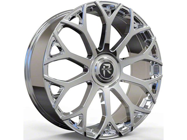 Bronco RL-105 Big Floater Chrome 6-Lug Wheel; 24x9; 25mm Offset (22-25 ...