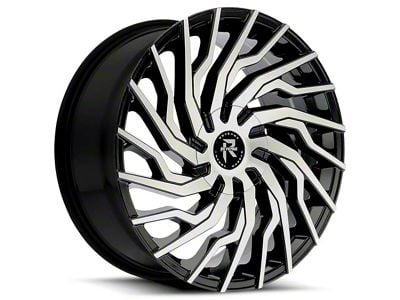 Revenge Luxury Wheels RL-101 Black Machined 6-Lug Wheel; 26x10; 25mm Offset (21-25 Bronco, Excluding Raptor)