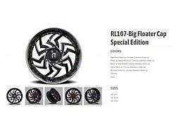 RL-107 Big Floater Chrome 6-Lug Wheel; 28x9.5; 25mm Offset (25-26 4Runner)