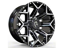 Revenge Off-Road Wheels RV-202 Black Machine 5-Lug Wheel; 20x10; -19mm Offset (07-13 Tundra)