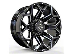 Revenge Off-Road Wheels RV-202 Black and Milled 5-Lug Wheel; 20x10; -19mm Offset (07-13 Tundra)