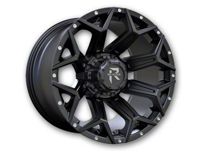 Revenge Off-Road Wheels RV-202 Satin Black with Dots 6-Lug Wheel; 20x9; 0mm Offset (24-25 Tacoma)