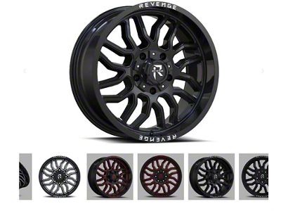 Revenge Off-Road Wheels RV-204 Gloss Black 6-Lug Wheel; 20x10; -19mm Offset (24-25 Tacoma)