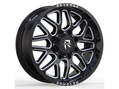 Revenge Off-Road Wheels RV-206 Black and Milled 6-Lug Wheel; 20x9; 0mm Offset (24-25 Tacoma)