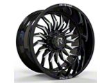 Revenge Off-Road Wheels RV-204 Black and Milled Wheel; 20x12; -44mm Offset (18-25 Jeep Wrangler JL)