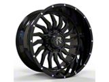 RV-204 Gloss Black Wheel; 20x9; 0mm Offset (18-26 Jeep Wrangler JL)