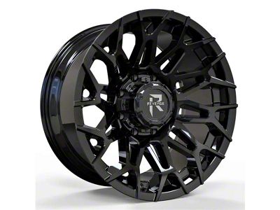 Revenge Off-Road Wheels RV-203 Gloss Black 6-Lug Wheel; 20x10; -19mm Offset (16-24 Titan XD)