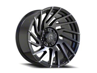 Revenge Off-Road Wheels RV-207 Gloss Black and Machined Titanium Double Dark Tint 6-Lug Wheel; 20x10; -19mm Offset (22-25 Tundra)