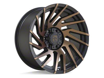 Revenge Off-Road Wheels RV-207 Satin Black and Bronze Machined Double Dark Tint 6-Lug Wheel; 20x10; -19mm Offset (22-25 Tundra)