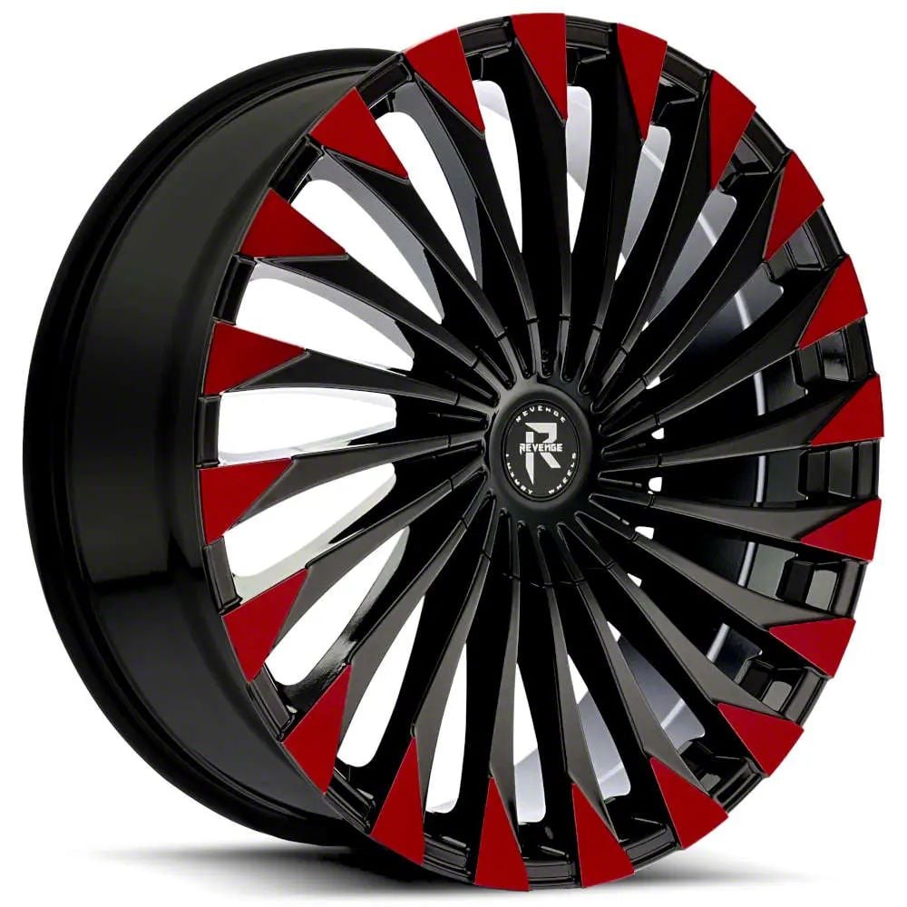 Cavallo Jeep Cherokee CLV-41 Gloss Black and Machined Wheel
