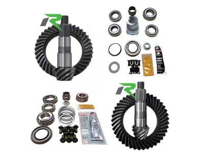 Revolution Gear & Axle Dana 30 Front Axle/44 Rear Axle Ring and Pinion Gear Kit with Master Overhaul Kit; 4.88 Gear Ratio (18-25 Jeep Wrangler JL, Excluding Rubicon)