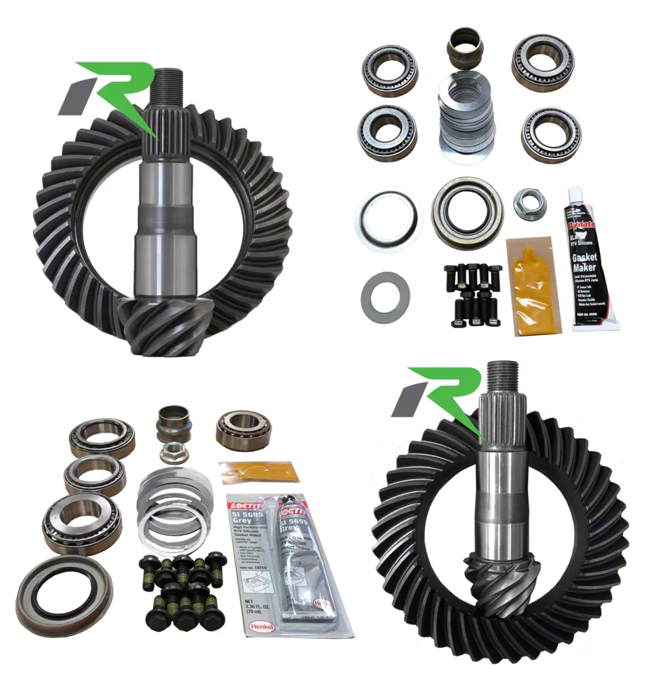 Revolution Gear Axle Jeep Wrangler Dana 30 Front Axle 44 Rear Axle Ring and Pinion Gear Kit with Master Overhaul Kit 4.56 Gear Ratio Rev JL 220 186 456 18 24 Jeep Wrangler JL Excluding Rubicon Free Sh...
