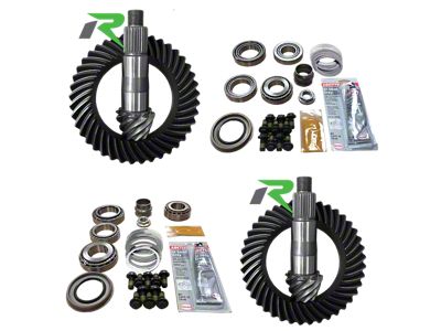 Revolution Gear & Axle Dana 44 Front Axle/44 Rear Axle Ring and Pinion Gear Kit with Master Overhaul Kit; 4.56 Gear Ratio (18-25 Jeep Wrangler JL Rubicon)